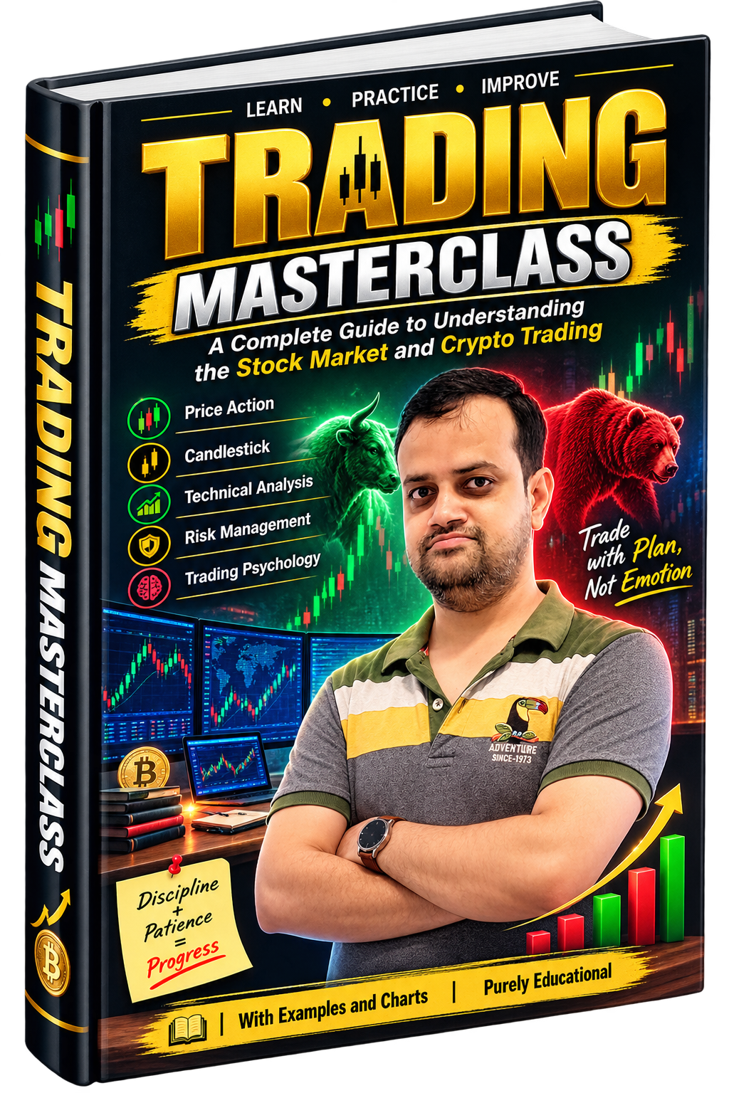 Cover of TRADING MASTERCLASS — A Complete Guide to Understanding the Stock Market and Crypto Trading